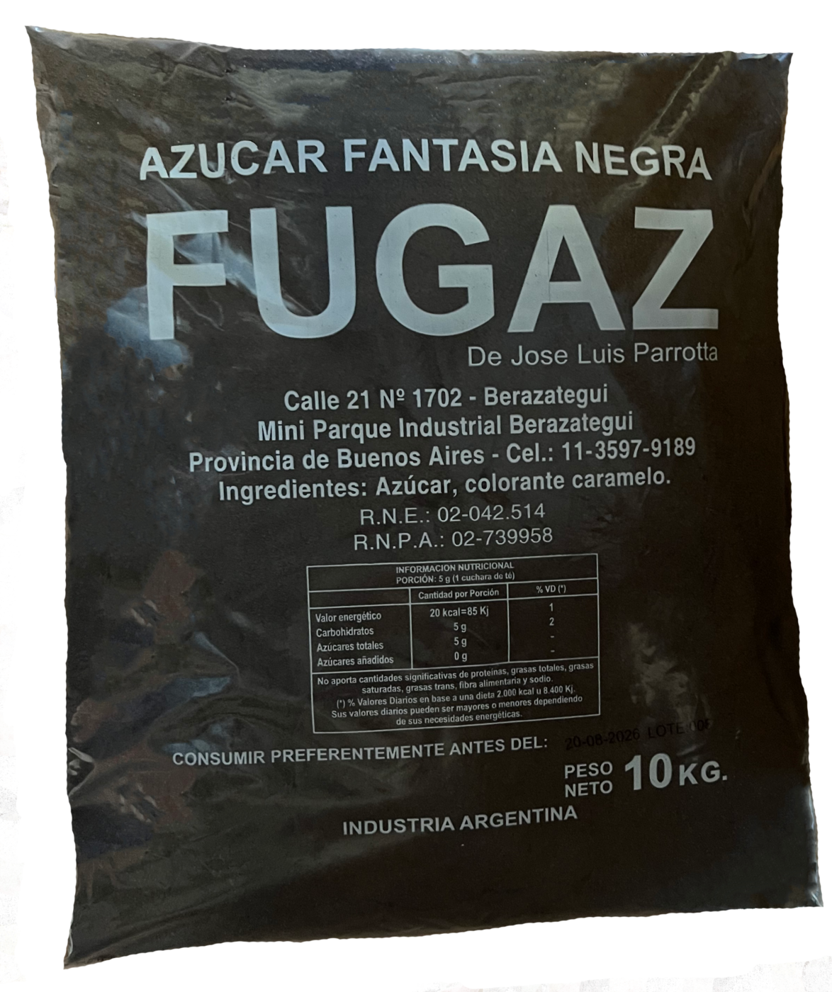 Azúcar negra 10 kg